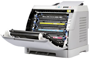 color laser printer internal printing mechanism